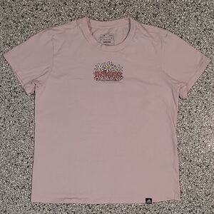 Adidas Pink Floral T-Shirt Size Medium